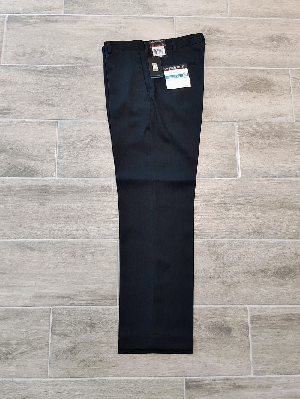Men's Dark Blue Dress Pants - Classic Straight Fit